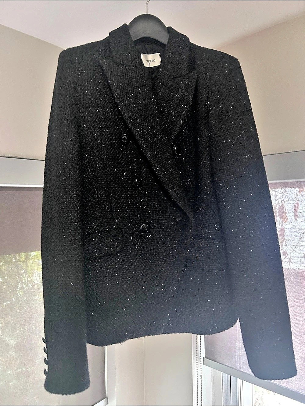 Vicolo NRT GIACCA Double-Breasted Blazer in Black size M
